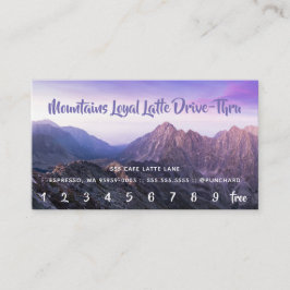 Loyalty Latte Drive-Thru Paarse Mountains Foto