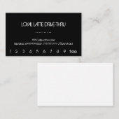 Loyalty Latte Drive-Thru zwarte achtergrond (Voorkant / Achterkant)