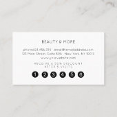 Loyalty Marble Glitzer Card 5 Salon Visitekaartje (Achterkant)