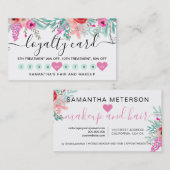 Loyalty mint roze florale waterverf hart 10