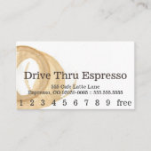 Loyalty News Font Coffee Stain Punchcard (Voorkant)