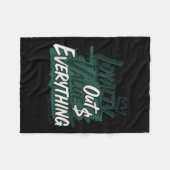 Loyalty Outvalues Everything Streetware Urban  Fleece Deken (Voorkant (Horizontaal))