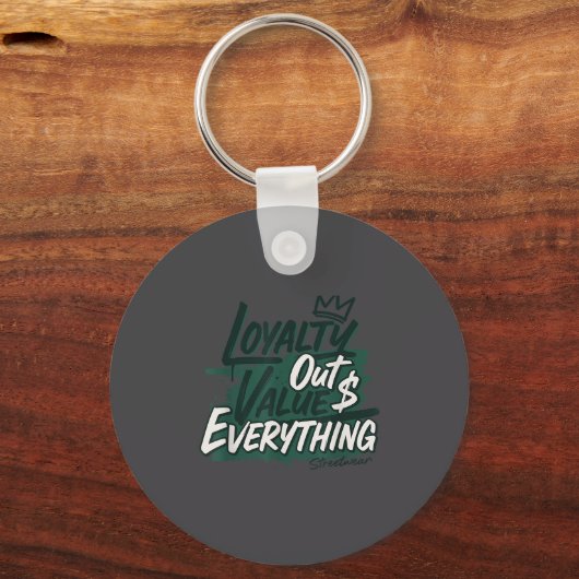 Loyalty Outvalues Everything Streetware Urban  Sleutelhanger (Voorkant)