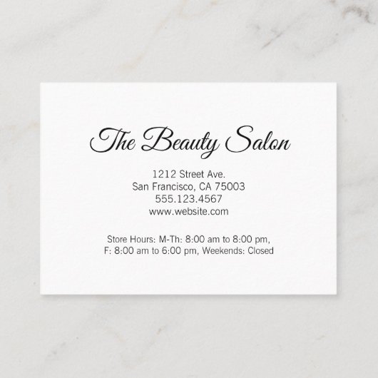 Loyalty Program / Beauty (Achterkant)