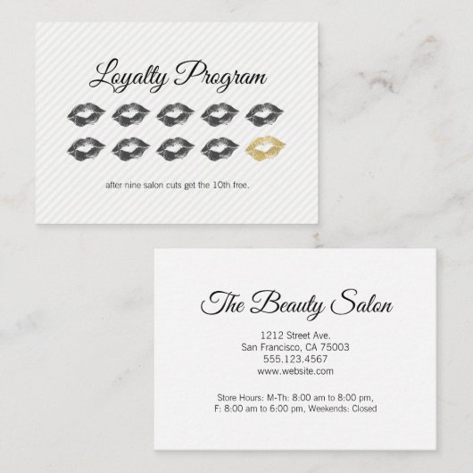 Loyalty Program / Beauty (Voorkant / Achterkant)