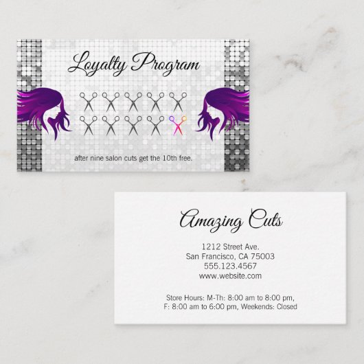 Loyalty Program / Sequin / Salon Scissors (Voorkant / Achterkant)