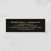 Loyalty Punch Card - Blauwgroen Glitter en Gold 3 (Achterkant)