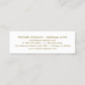 Loyalty Punch Card - Blauwgroen glitter op wit (Achterkant)