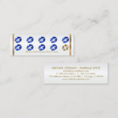 Loyalty Punch Card - Blue Glitter (Voorkant / Achterkant)
