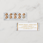 Loyalty Punch Card - Copper Glitter en Marble (Voorkant / Achterkant)