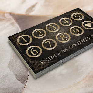 Loyalty Punch Card Damask Hair Salon