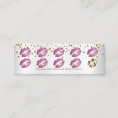 Loyalty Punch Card - dus roze glitter en wit 3 (Voorkant)