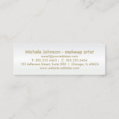 Loyalty Punch Card - dus roze glitter en wit 3 (Achterkant)