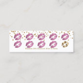 Loyalty Punch Card - dus roze glitter en wit 3 (Voorkant)