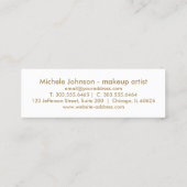 Loyalty Punch Card - dus roze glitter en wit 3 (Achterkant)