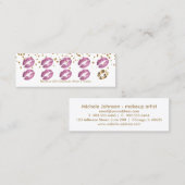 Loyalty Punch Card - dus roze glitter en wit 3 (Voorkant / Achterkant)