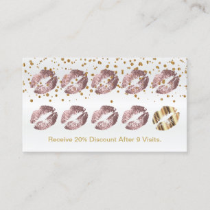 Loyalty Punch Card — Dusty Roos Glitter and Gold