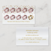 Loyalty Punch Card — Dusty Roos Glitter and Gold 2 (Voorkant / Achterkant)