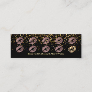 Loyalty Punch Card - Dusty Roos Glitter en Gold 3