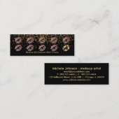 Loyalty Punch Card - Dusty Roos Glitter en Gold 3 (Voorkant / Achterkant)