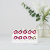 Loyalty Punch Card - Hot Pink Glitter (Staand voorkant)