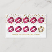Loyalty Punch Card - Hot Pink Glitter (Voorkant)