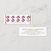 Loyalty Punch Card - Hot Pink Glitter - Wit (Voorkant / Achterkant)