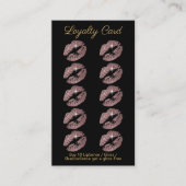 Loyalty Punch Card - Roos Glitter (Voorkant)