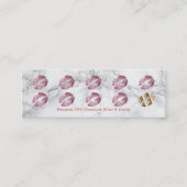 Loyalty Punch Card - Roos Glitter en Marble (Voorkant)