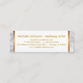 Loyalty Punch Card - Roos Glitter en Marble (Achterkant)