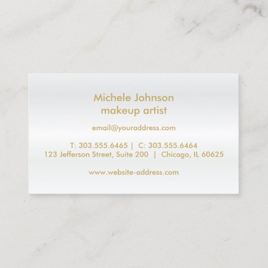 Loyalty Punch Card - Turquoise Blue Glitter 2 (Achterkant)