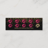 Loyalty Punch Kaart - Hot Pink Glitter en Gold 3 (Voorkant)