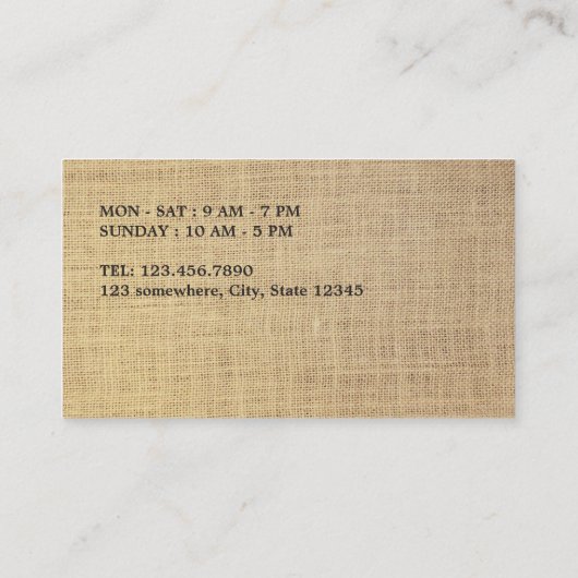 Loyalty Punch Kaart | Rustige braad- en houtkoffie (Achterkant)