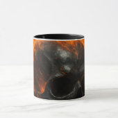 Loyalty Taste Better” – Flaming Skull Tribal Mug Mok (Midden)