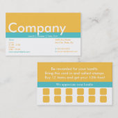 Loyalty Visitekaartje Punch Card (Voorkant / Achterkant)