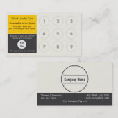 Loyalty Visitekaartje Stamp Card (Voorkant / Achterkant)