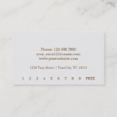 Loyalty voor koffie-winkel (Achterkant)