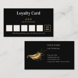 Loyaltycard voor Luxe Wimpertechnicus Klantenkaartje