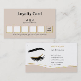 Loyaltykaart voor Luxe Wimperspecialisten Klantenkaartje