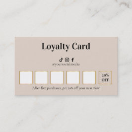 Loyaltykaart voor Luxe Wimperspecialisten Klantenkaartje