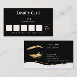 Loyaltykaart voor Luxe Wimpertechnicus Klantenkaartje