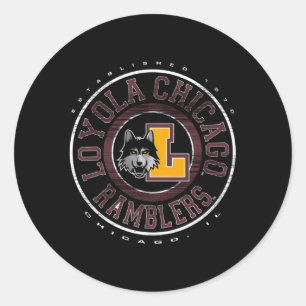 Loyola Chicago Ramblers Showtime Ronde Sticker