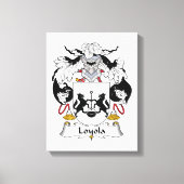 Loyola Family Crest Canvas Afdruk (Voorkant)