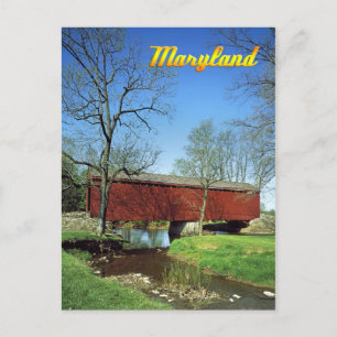 Loys Station Covered Bridge, Maryland Briefkaart