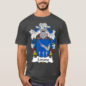 Lozano Coat of Arms Family Crest T-shirt (Voorkant)