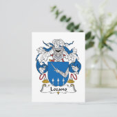 Lozano Family Crest Briefkaart (Staand voorkant)