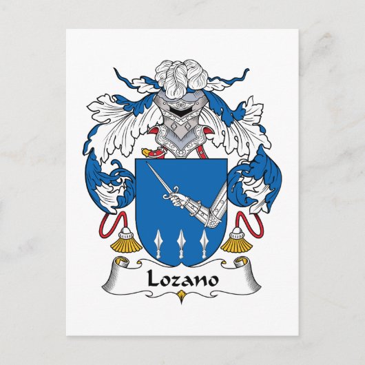 Lozano Family Crest Briefkaart (Voorkant)