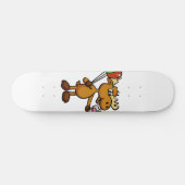 Lozen met ballon en taart | Achterkleur kiezen Persoonlijk Skateboard (Horizontaal)