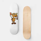 Lozen met ballon en taart | Achterkleur kiezen Persoonlijk Skateboard (Voorkant)