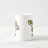 Lozen met ballon en taart | Achterkleur kiezen Porselein Kop (Voorkant)